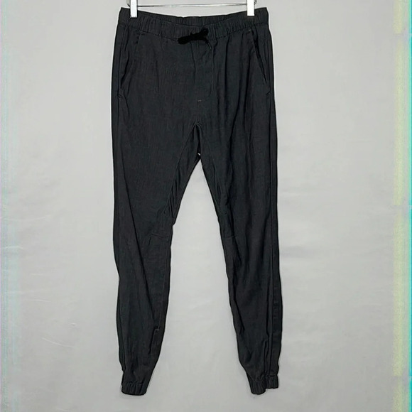 PacSun Skinny Zip Ankle Jogger Pants in Charcoal - Size Small - Picture 1 of 6